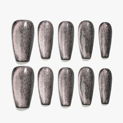 Sun&Beam Nails 手作り ネイルチップ ミディアム ロング バレリーナ つけ爪 コフィン 無地 ブラック ピンク キャットアイ マグネット 人気 おしゃれ 可愛い 付け爪 10枚入 (#106 M) Sun&Beam Nails 手作り ネイルチップ ミディアム ロング バレリーナ つけ爪 コフィン 無地 ブラック ピンク キャットアイ マグネット 人気 おしゃれ 可愛い 付け爪 10枚入 (#106 M)