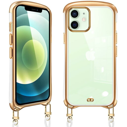 i Phone12 / iphone 12 Pro ケース ショルダー クリア カバー アイフォン12Pro スマホケース 耐衝撃 肩掛け 首掛け 斜めかけケース 可愛い かわいい 韓国 透明 TPU シリコン メッキ加工 TPUバンパー 長さ調整可能 取り外し可能(ホワイト) i Phone12 / iphone 12 Pro ケース ショルダー クリア カバー アイフォン12Pro スマホケース 耐衝撃 肩掛け 首掛け 斜めかけケース 可愛い かわいい 韓国 透明 TPU シリコン メッキ加工 TPUバンパー 長さ調整可能 取り外し可能(ホワイト)