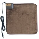 ワタナベ工業 カーペット ホットクッション 40×40cm ブラウン 電子コントロール式 発熱繊維使用 シンプル 防寒 WA-40E