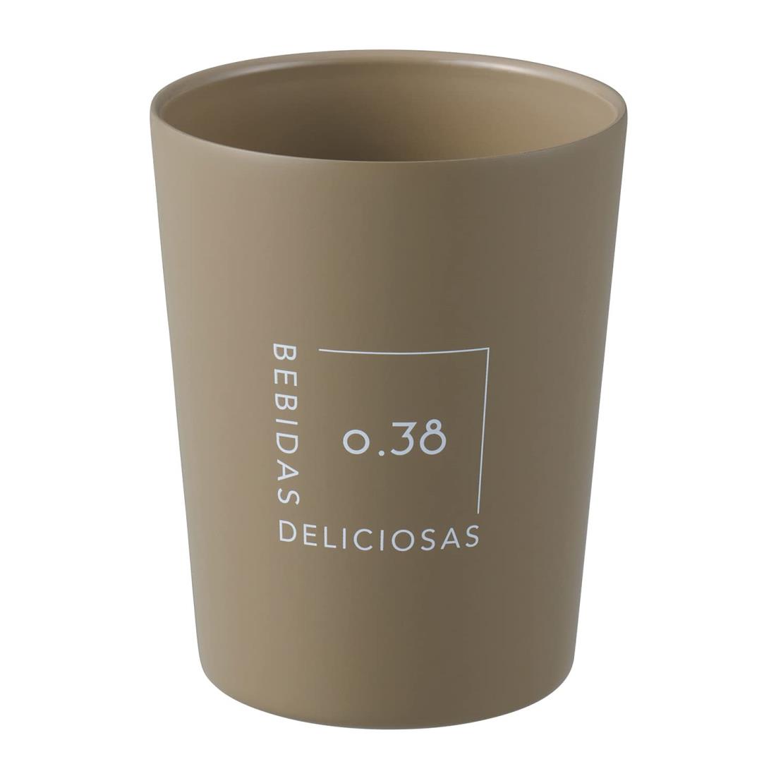 ベストコ タンブラー コンビニカップ コーヒー 対応 380ml 保冷 保温 真空二重構造 シアーブラウン NM-185