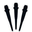 CyeeLife ダーツ チップ 2BA & 25mm ブラック ポイント・ティップ 100本入 CL11
