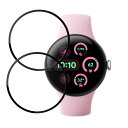 HKKAIS 【2 枚セット】 Google Pixel Watch 3 45mm 用 保護カバー 液晶画面 ケース 保護 ガラスフィルム