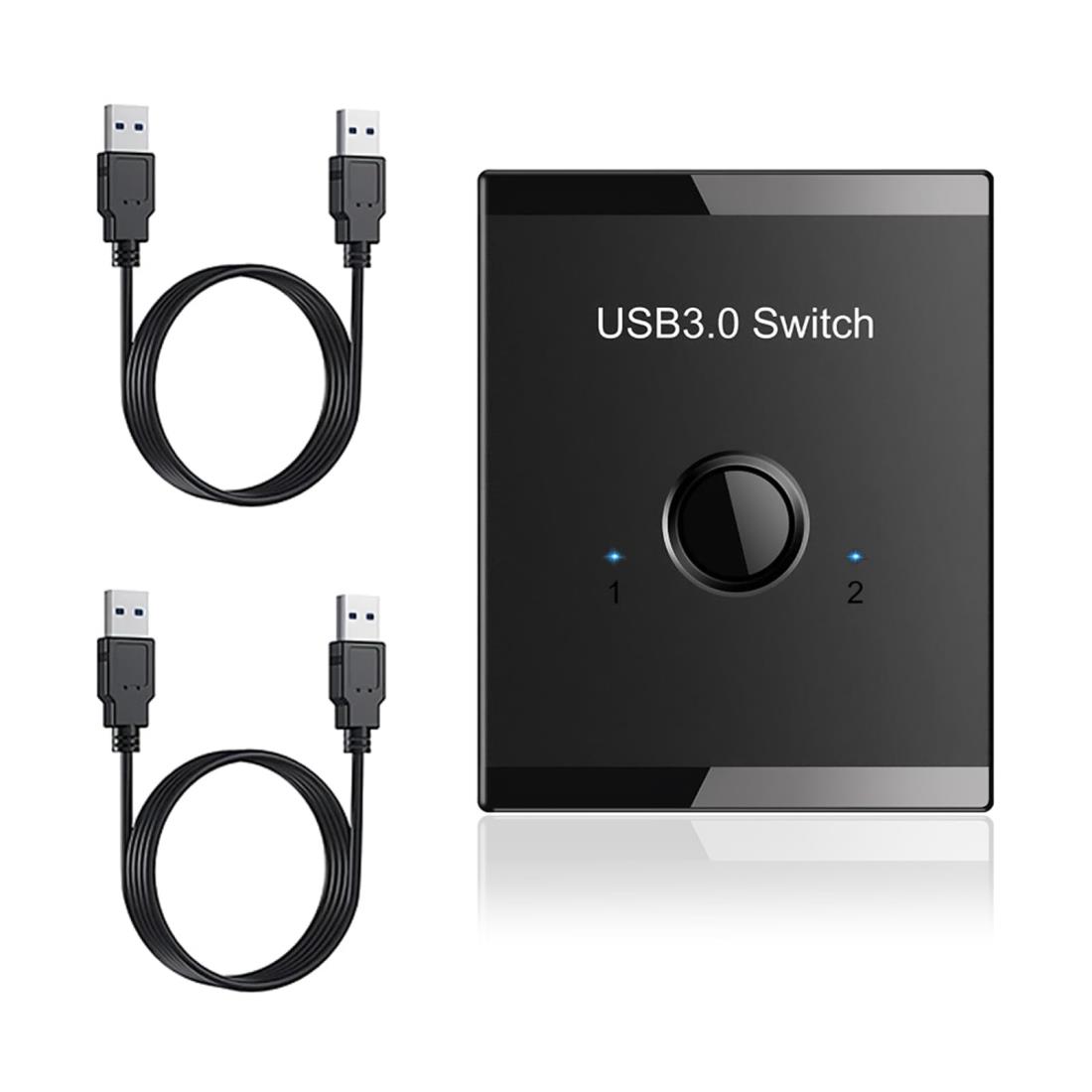 サムコス usb3.0 切り替え器 usb切替器 手動切替機 pc2台用 5Gbps高速転送 キーボード マウス プリンタ..