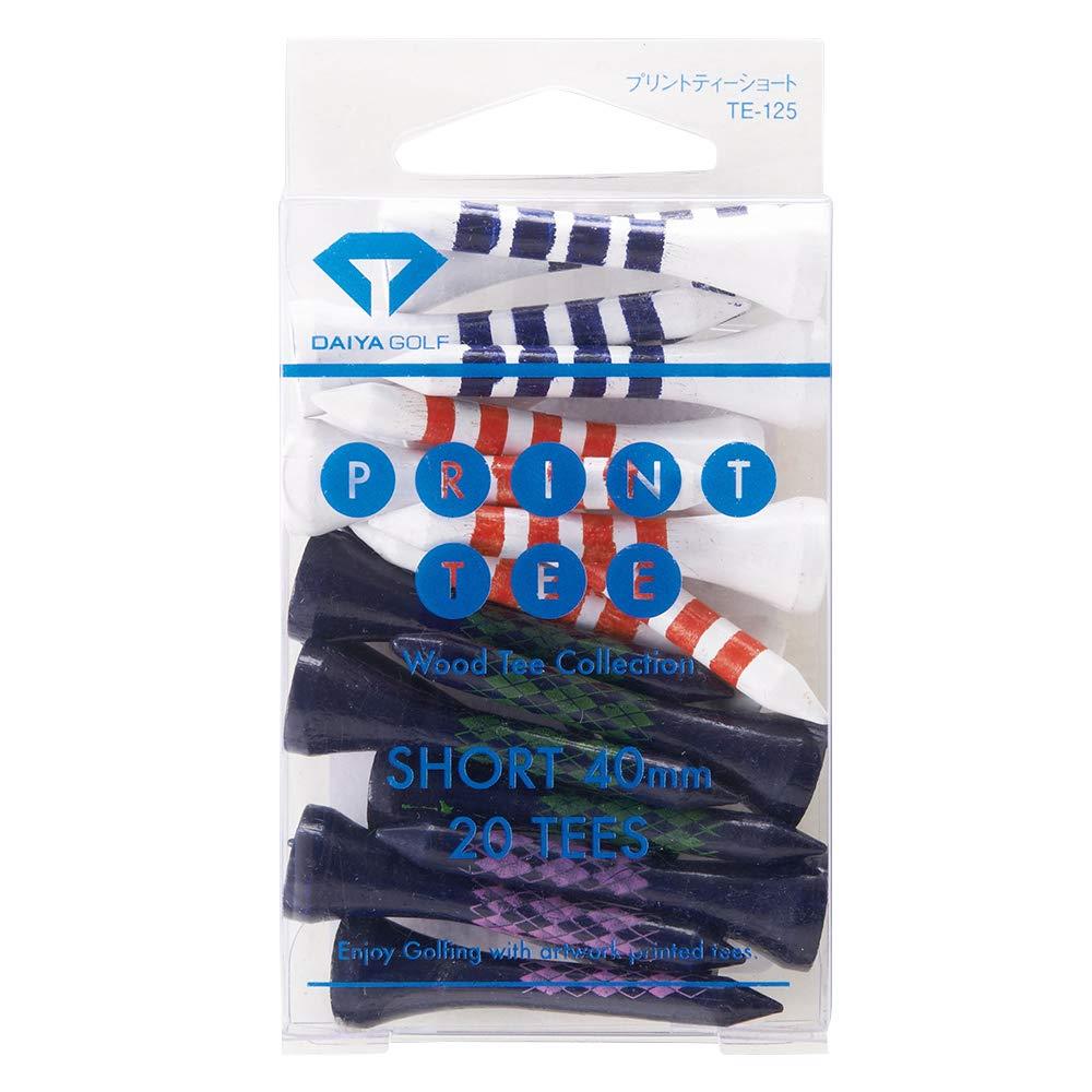 ダイヤゴルフ(DAIYA GOLF) ゴルフティー プリントティー ショートF アーガイル・ボーダー TE-125