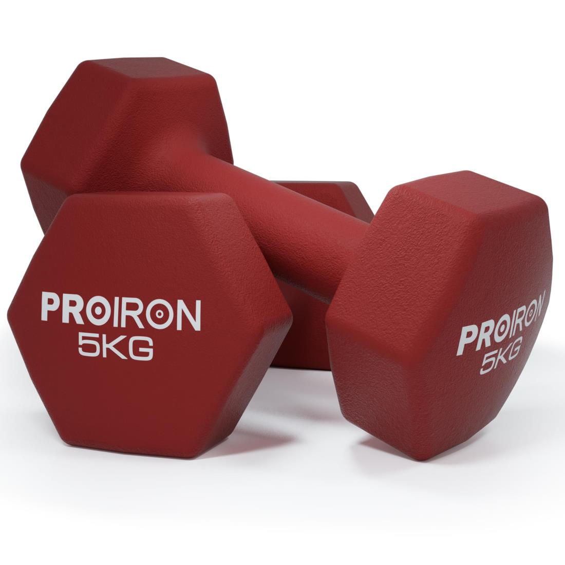 PROIRON ダンベル 鉄アレイ 2個セット 5kg ダンベルセット ソフトコーティングで 筋力トレーニング