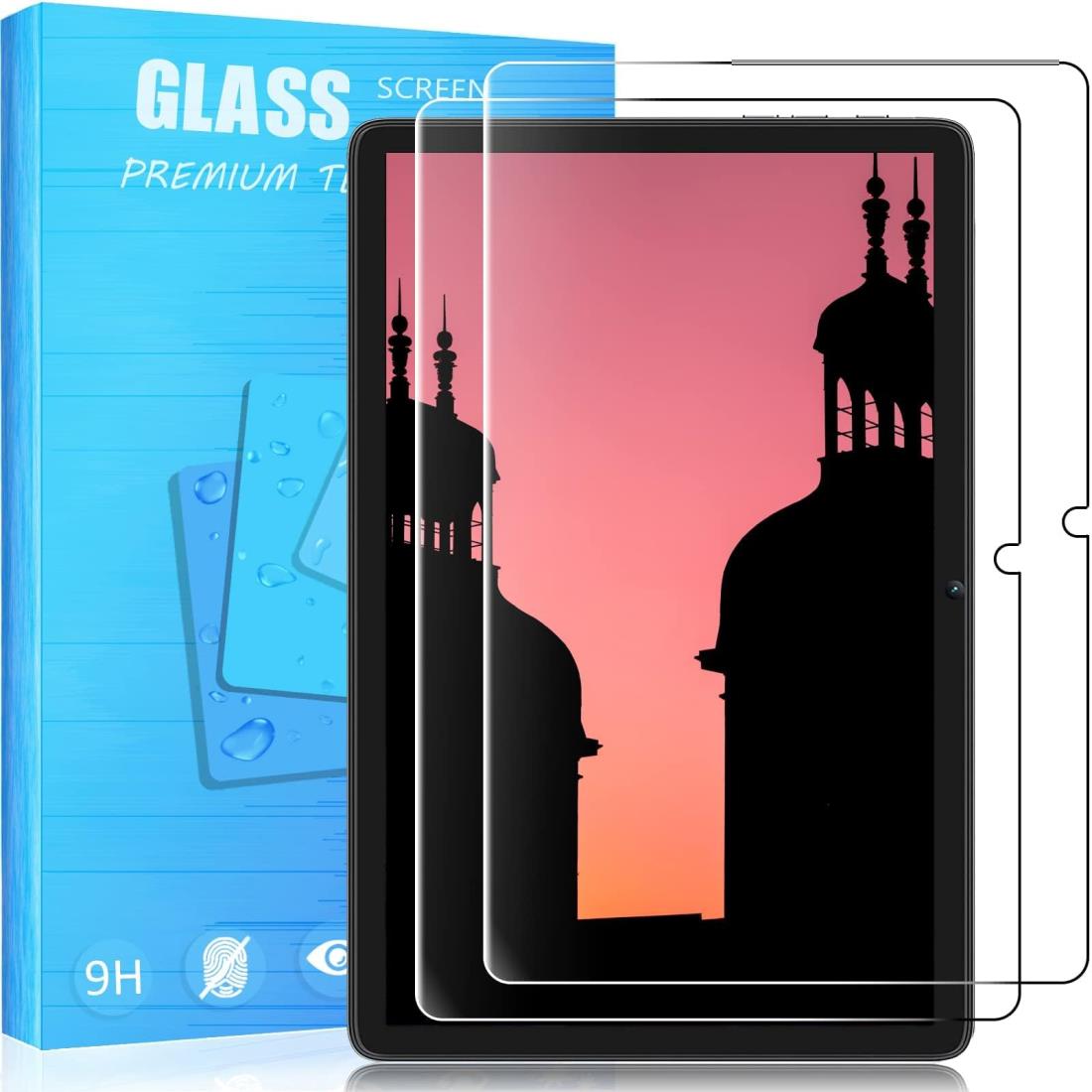 【2枚セッ専用ガラス保護】FOR Blackview Tab 7 タブレット 10.1 インチ 用のガラスフィルム 硬度9H 日本製素材旭硝子製 薄型0.33mm 飛散防止 撥油性 耐衝撃 FOR Blackview Tab 7タブレット用 液晶保護フィルム PCduoduo