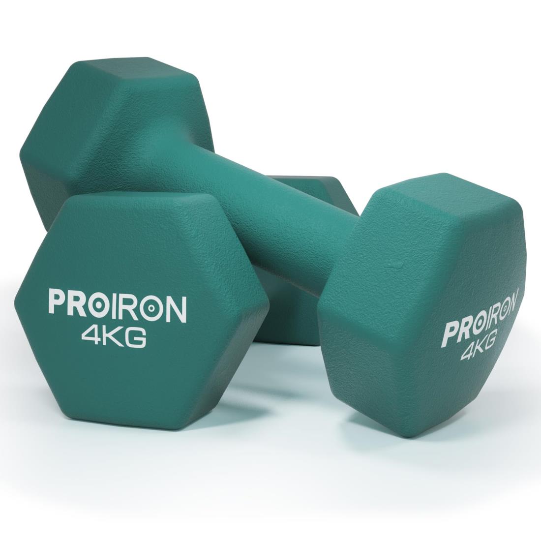 PROIRON ダンベル 鉄アレイ 2個セット 4kg ダンベルセット ソフトコーティングで 筋力トレーニング(4)