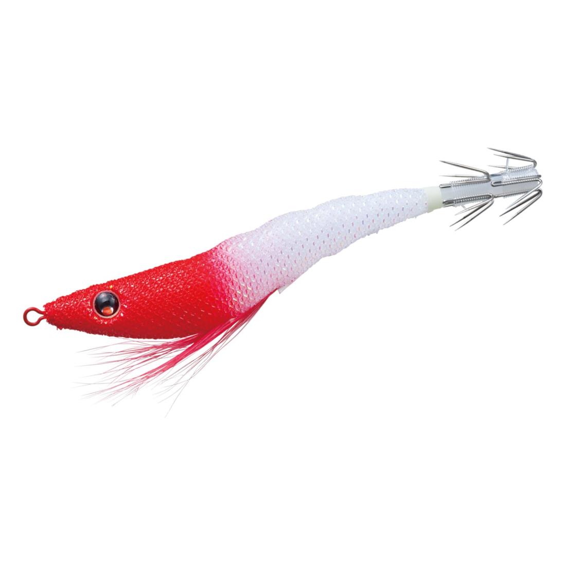 DUEL(デュエル) スッテ EZ-SLIM 布巻 95mm 重量:6g A1627-WHRH-ホワイトレッドヘッド イカメタル ドロッパー