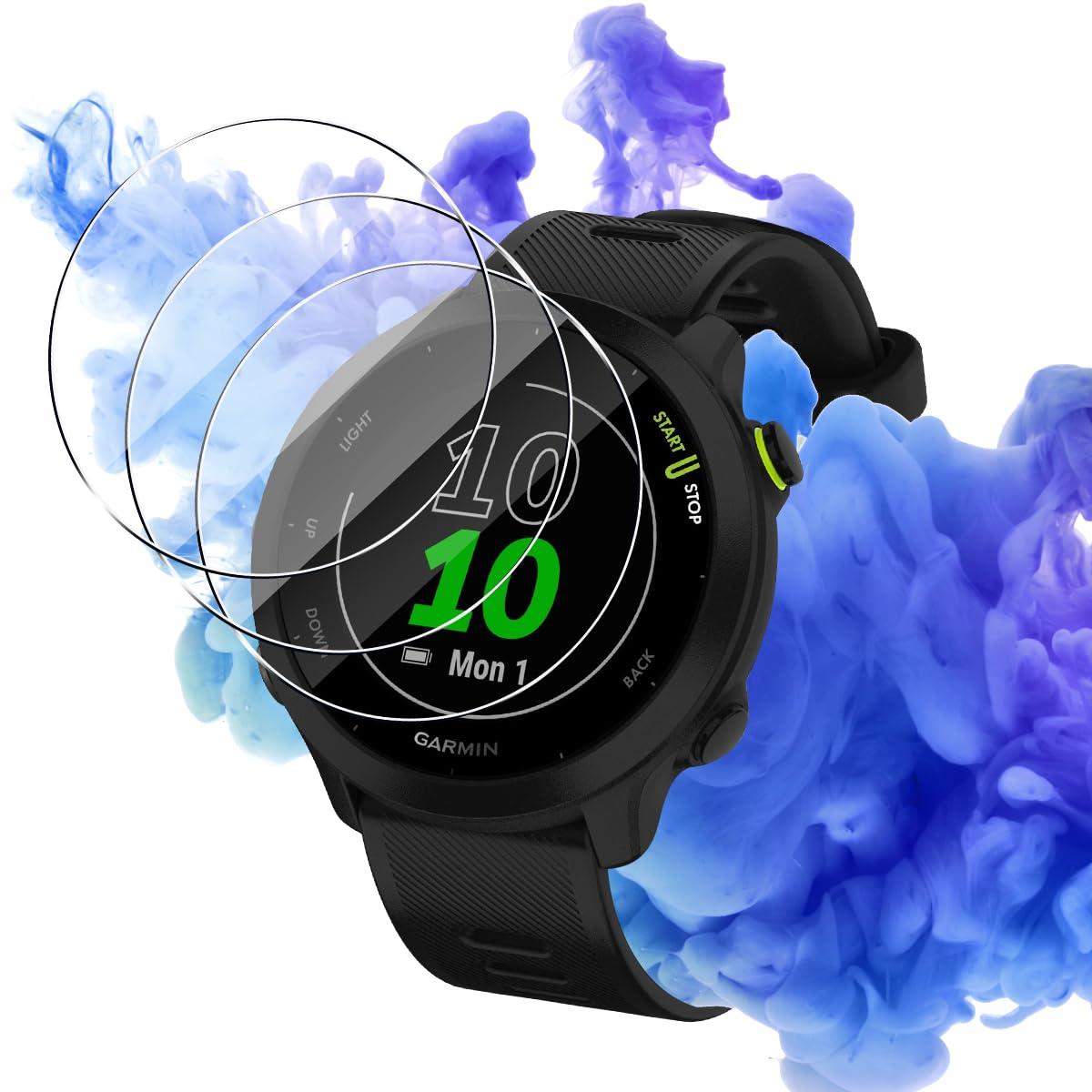 対応 GARMIN ForeAthlete 55 ガラスフィルム 3枚 保護フィルム 【3枚セット 日本旭硝子製】 対応 ガーミン ForeAthlete 55...