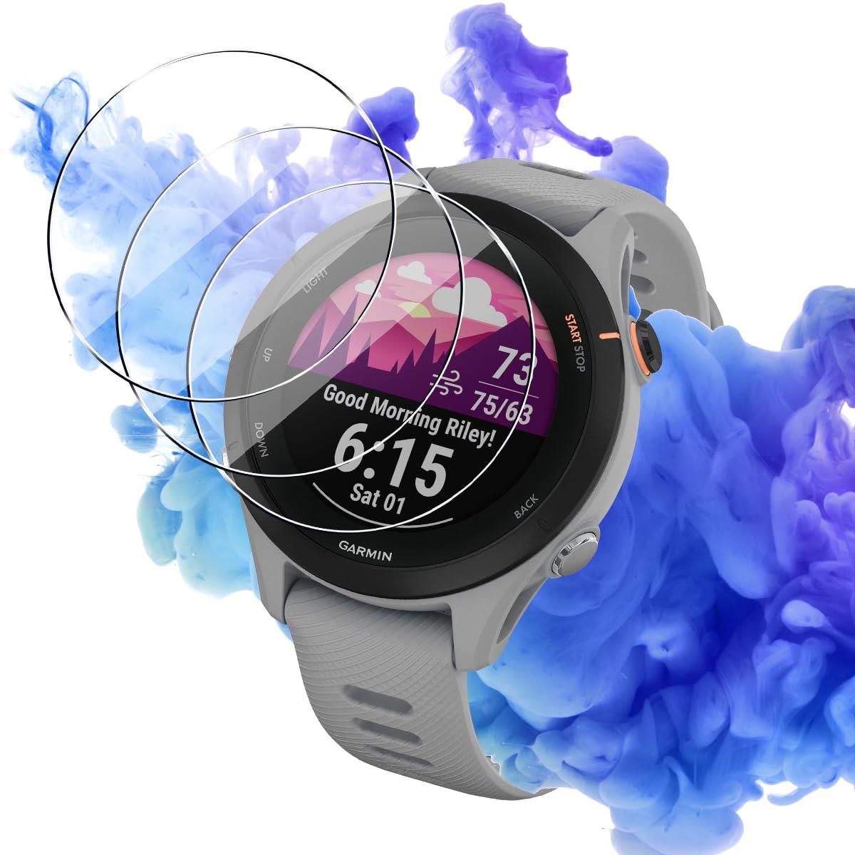 対応 GARMIN Forerunner 255S Music/Forerunner 255s ガラスフィルム 3枚 保護フィルム 【3枚セット 日本旭硝子製】...