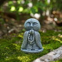 RemeeHi お地蔵さんセット癒し可愛い小型置物祈りお地蔵様おじぞうさま守り神みかげ石 幸せ願い縁の良いおきもお かわいい御影石 神仏像 (霊珠)