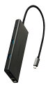 エレコム USB-C ハブ ドッキングステーション 10in1 PD対応 100W LANポート HDMI 4K60Hz 高速データ転送 10Gbps SD/microSD ブラック DST-W03