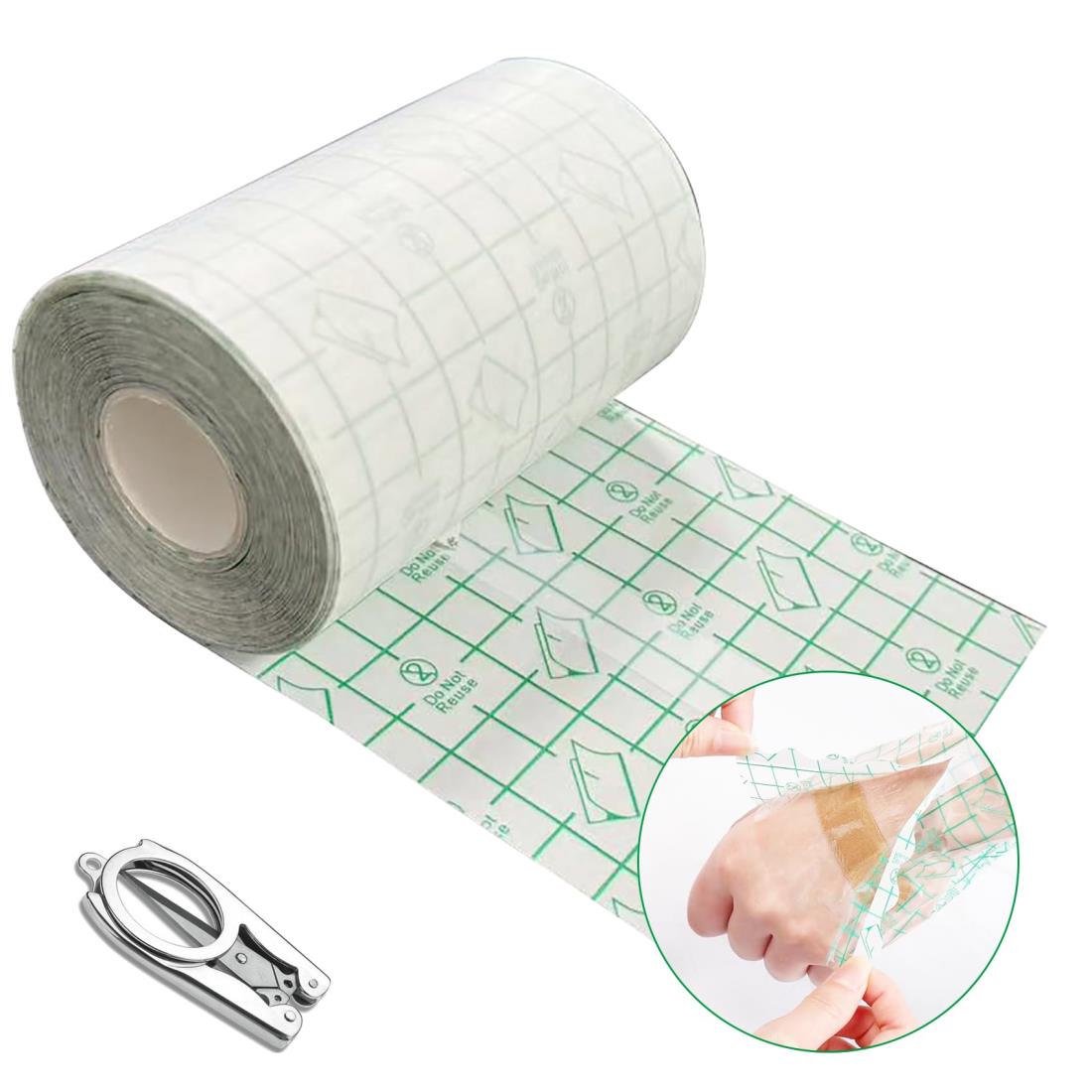 1巻 防水フィルム ロール 10cm×10m 絆創膏 フィルムドレッシング 大きめサイズ キズに保護フィルム 保..