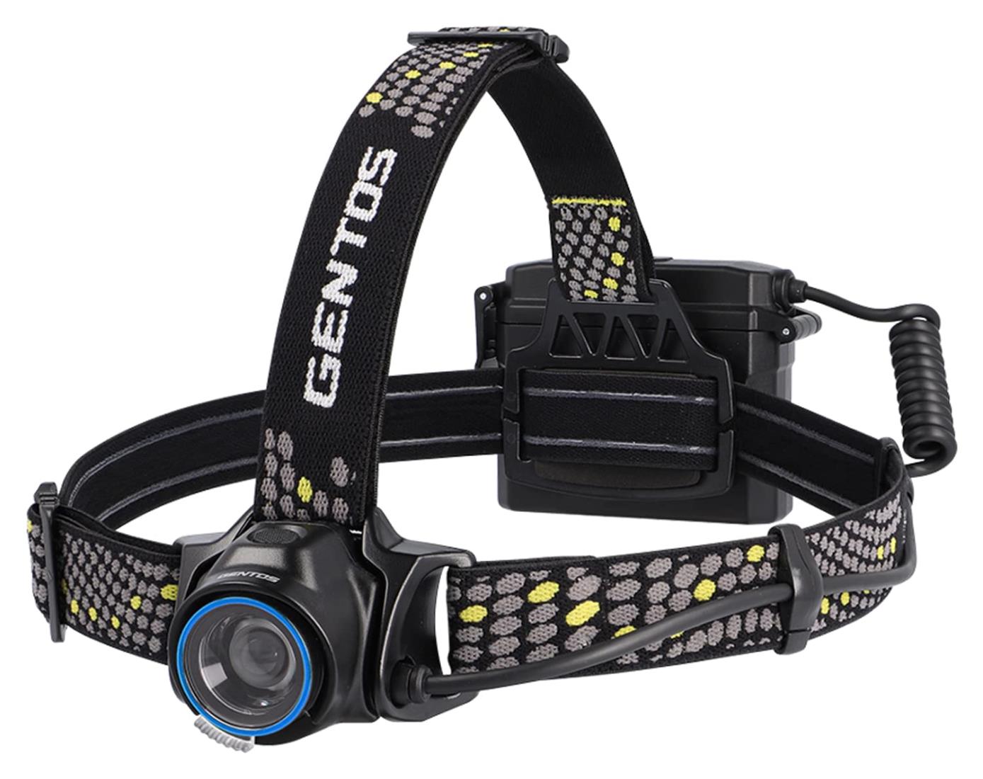 GENTOS(ジェントス) LED ヘッドライト USB充電式(専用充電池/単3電池) 350ルーメン 防水 ロングレンダー LR-H434HD 長距離照射 約170m