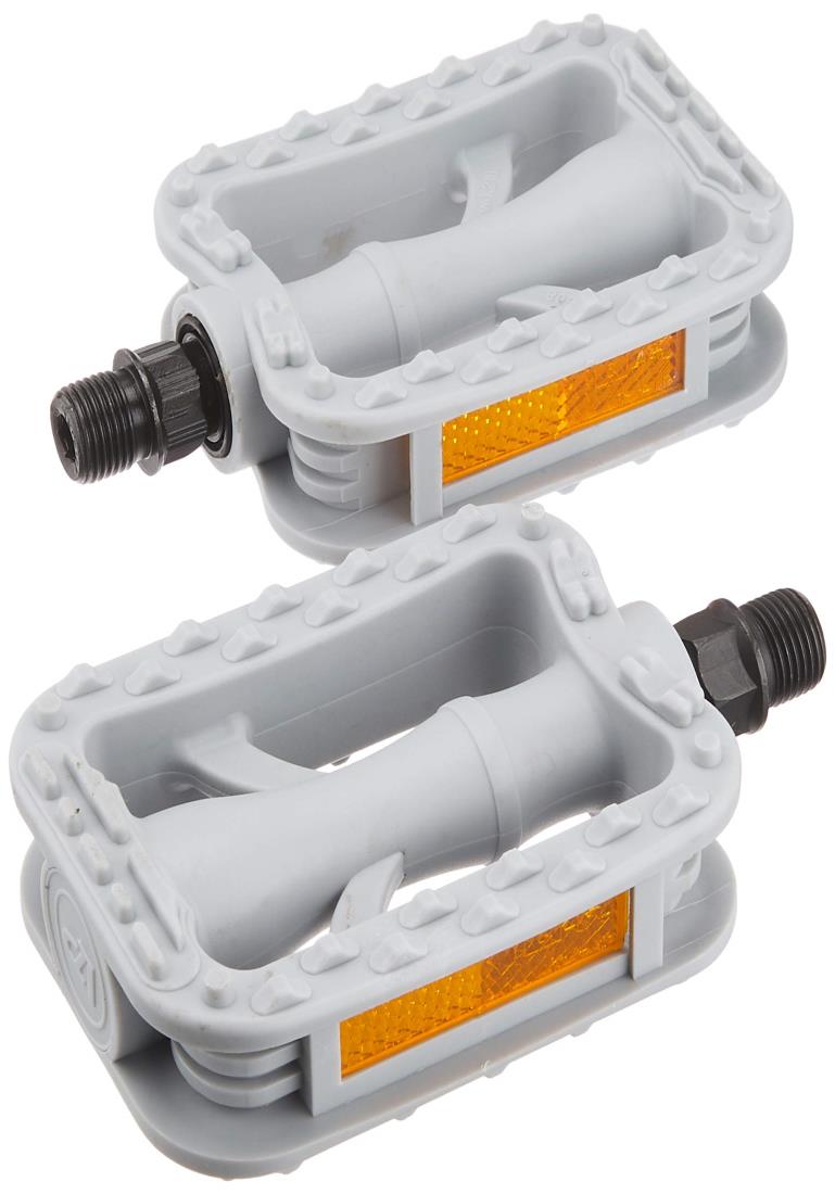 ブリヂストン(BRIDGESTONE) 自転車 ペダル 樹脂製 リフレクター付き グレー VPー308.A P4377 F460169GRC