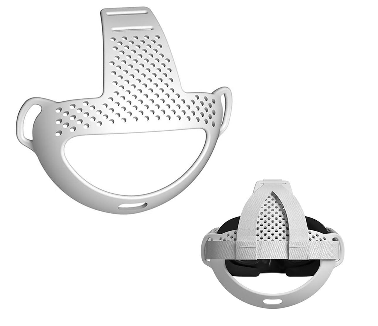 SHEAWA for Meta Quest 3 ヘッドバンド ストラップ TPUゴム しっかりホールド 頭への負担を和らげ 頑丈..