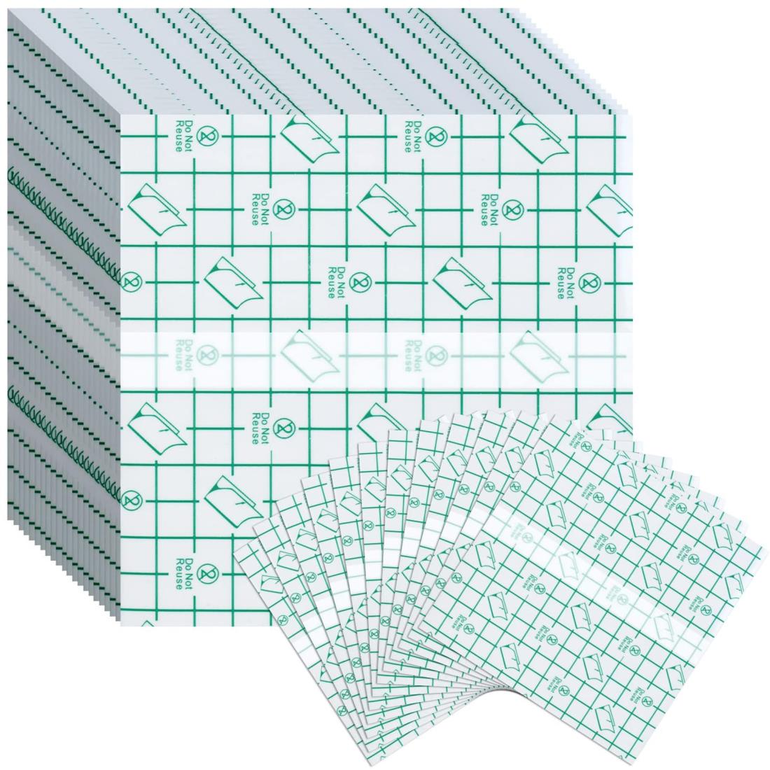 110枚 防水フィルム 10cm×10cm 防水ふぃるむ 透明絆創膏 フィルムドレッシング 大きめサイズ キズに保..