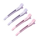 KISARG ダッカール メンズ レディーズ兼用 ヘアピン ヘアクリップ 美容師 プロ用 前髪 髪留め クリップ ブロッキング 跡がつかない 大きめ 4本セット...