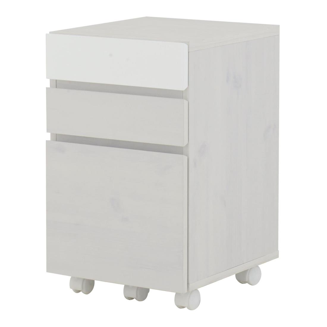 佐藤産業 HELM ヘルム サイドチェ スト 引出しタイプ ホワイト HM65-40H-WH