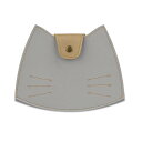 UpNova マスクケース 持ち運び かわいい 猫型 抗菌マスクポーチ 2つ折り 3Dマスクケース ねこ マスク収納ケース 携帯用 多用途 収納 便利 抗菌素材使用 グレー