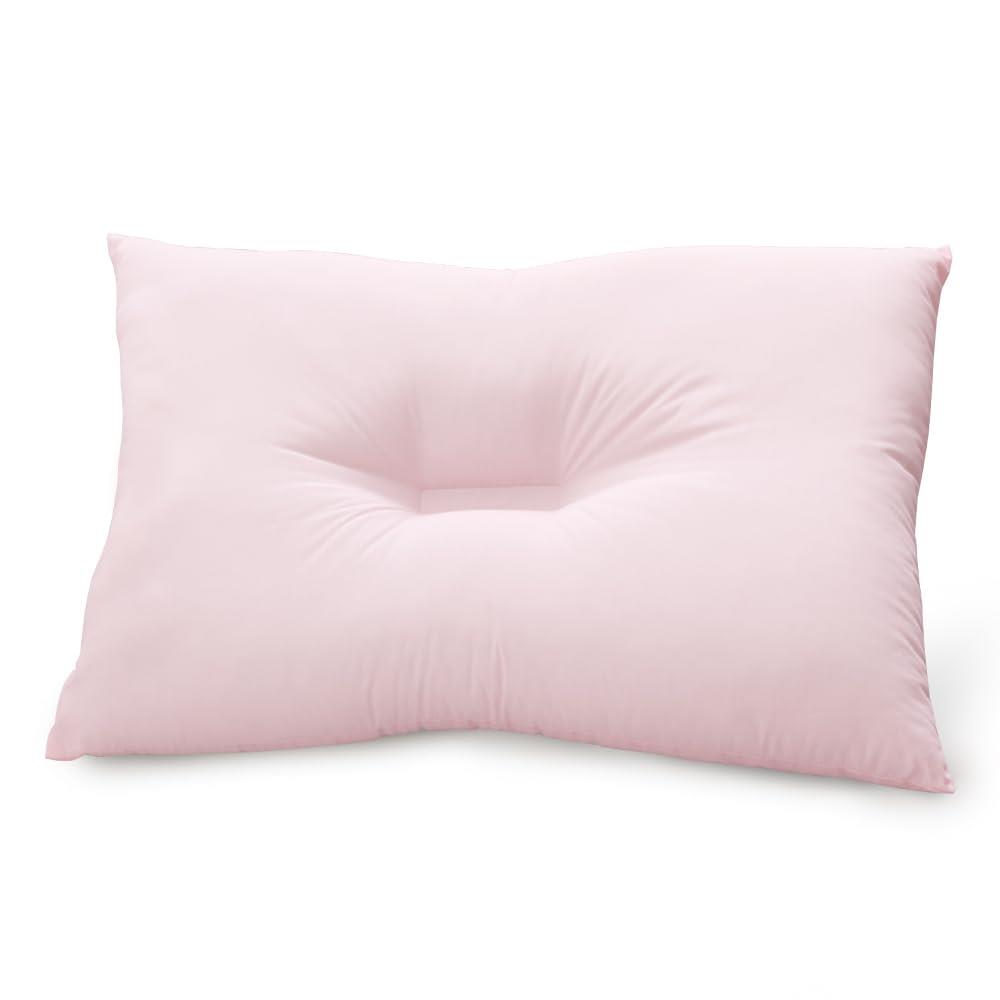 アイリスプラザ 枕 日本製 ヘッドサポート 安定感 頸椎安定 ほこりが出にくい フィット感 通気性 フィット感 洗濯 機対応 ムレにくい Mサイズ ピンク