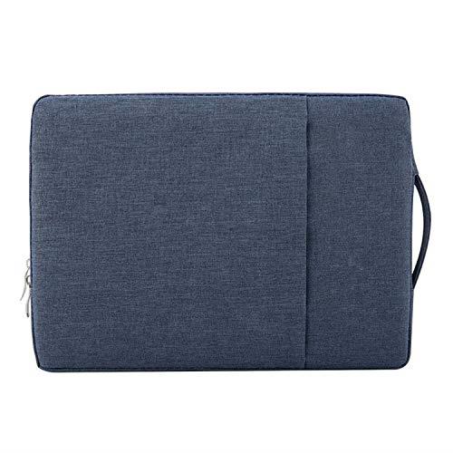 ASUS Chromebook Flip CM3用(12インチ)/Chromebook CX1(11.6インチ) ケース 手提げ シンプル キャンバス調 ポーチ型 バッグ型 カバー 用 ケース おしゃれ PCパソコンケース カバー(ダークブルー)