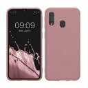 kwmobile スマホケース 対応: Samsung Galaxy A40 ケース - 耐衝撃 滑り止め ソフト TPU シリコン - アンティークピンク