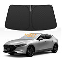 【直営専用設計】 BLUESEATEC マツダ CX-3 DK系 フロントガラス サンシェード CX3 2015.2〜現行 車用サンシェード 日よけ UVカット...