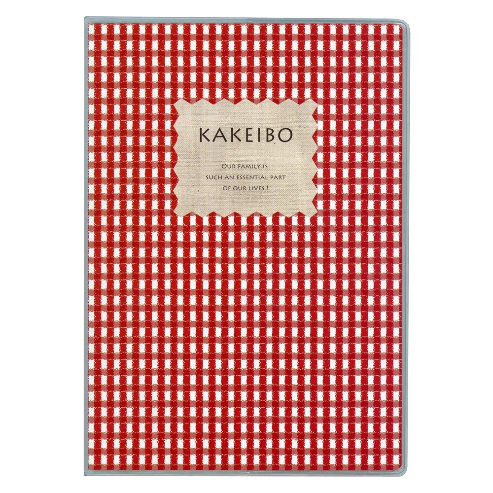 ダイゴー 家計簿 ギンガムチェック チェック柄 B5 レッド J1237
