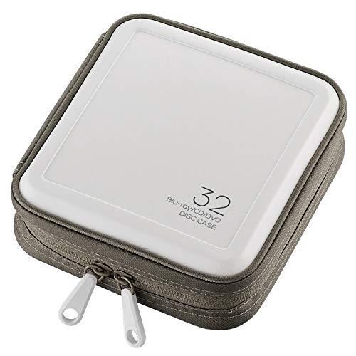 エレコム D V D BD CDケース セミハード 32枚収納 ホワイト CCD-HB32WH