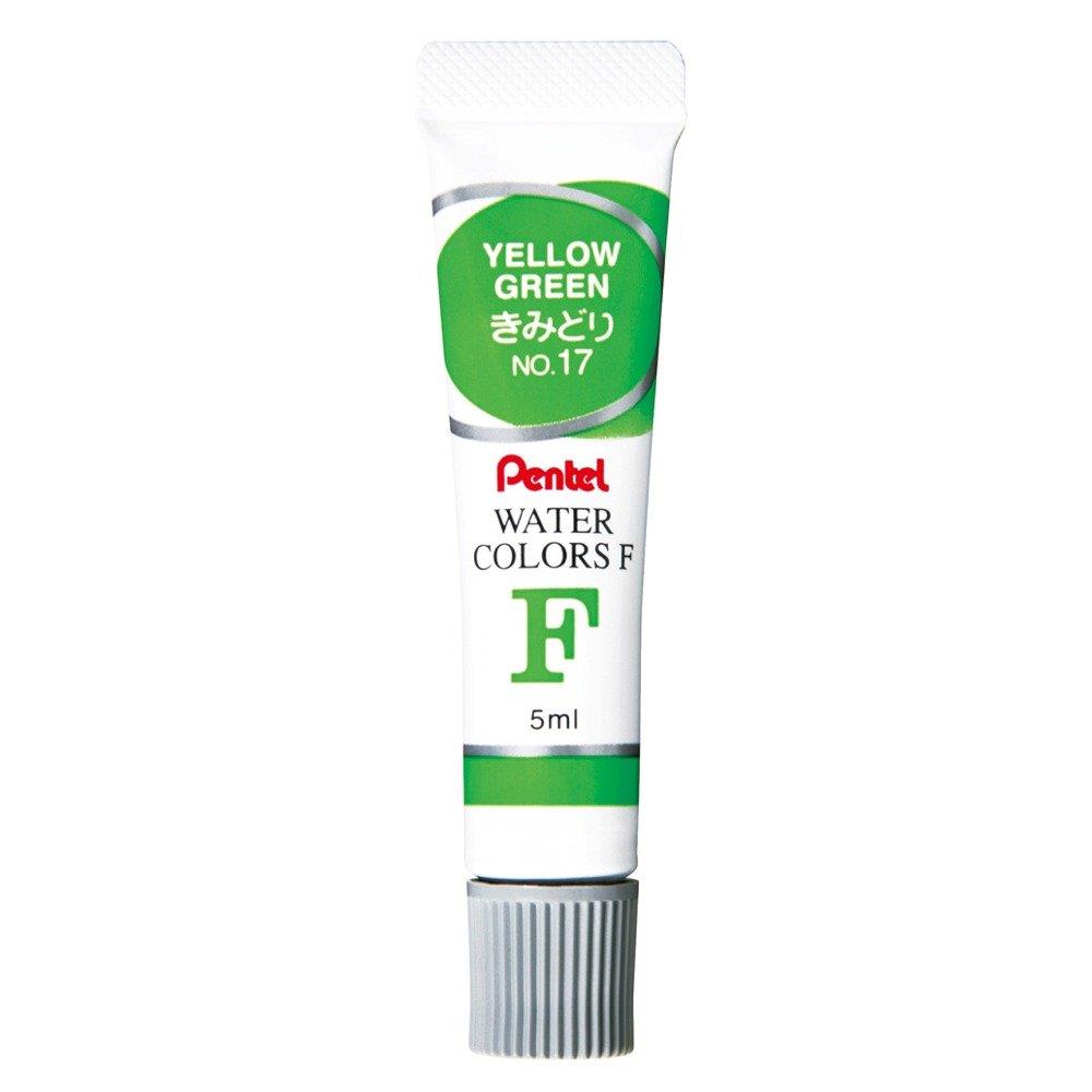 ぺんてる 絵の具 エフ水彩 WFR-T17 きみどり 10個セット
