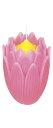 仏具のマルエス(Maruesu) マルエス ろうそく 蓮の花 大 24時間 長時間 ハス ピンク 箱入り お盆 仏壇 約9×9×6.5cm