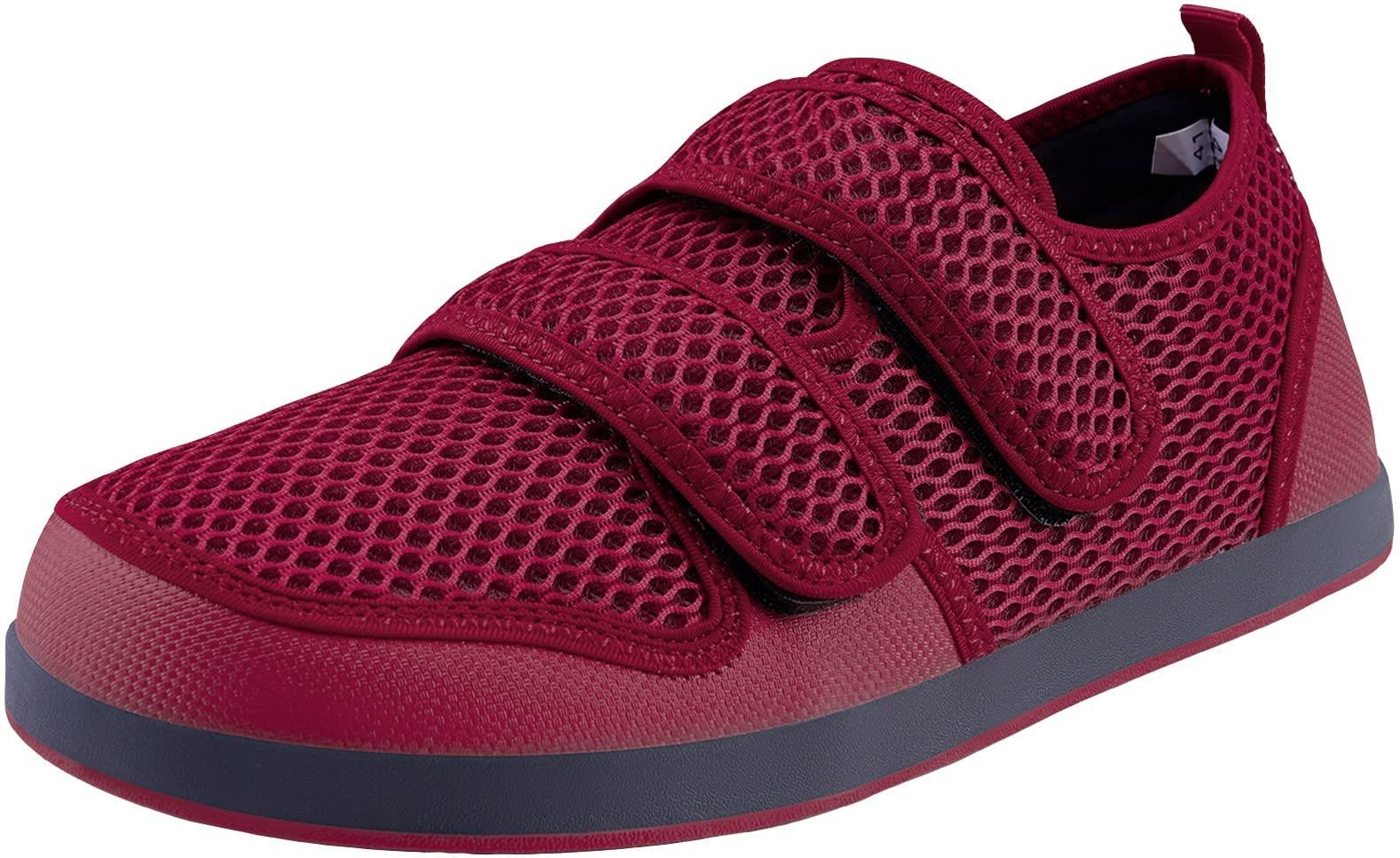 ZUSERIS 介護シューズ 介護靴 シニアシューズ 高齢者 スニーカー 年配者 甲高 幅広 レディース リハビリ靴 軽量 滑りにくい 4E 母の日 敬老の日