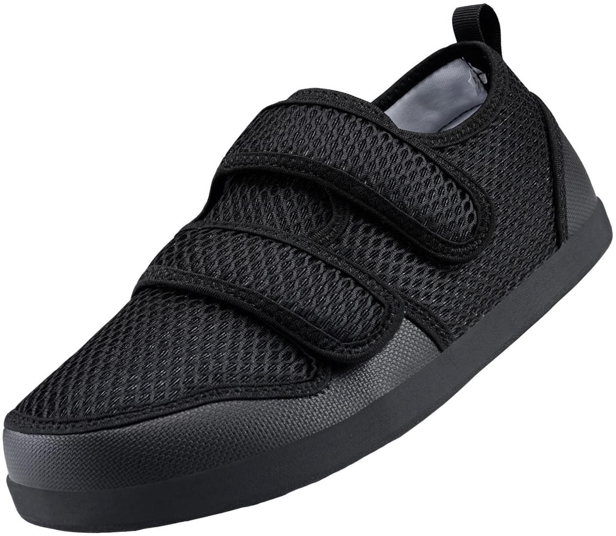 ZUSERIS マジックテープシューズ 介護用 スニーカー 介護シューズ ウォーキング メンズ レディース リハビリ用靴 軽量 滑りにくい 4E 父の日 敬老の日