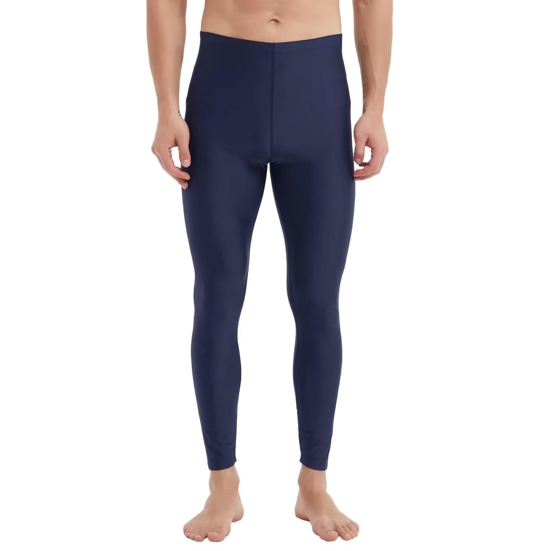 Sillictor ラッシュガード トレンカ メンズ レギンス 水着 スパッツ 9分丈 水陸両用 スイムウェア コンプレッション タイツ スポーツ スイム ラッシュトレンカ UVカット・冷感速乾 yc1119na-L