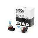 PIAA フォグライト用 ハロゲンバルブ H16 4100K セレストホワイト 車検対応 2個入 12V 19W(30W相当) 安心の1年付 HX611