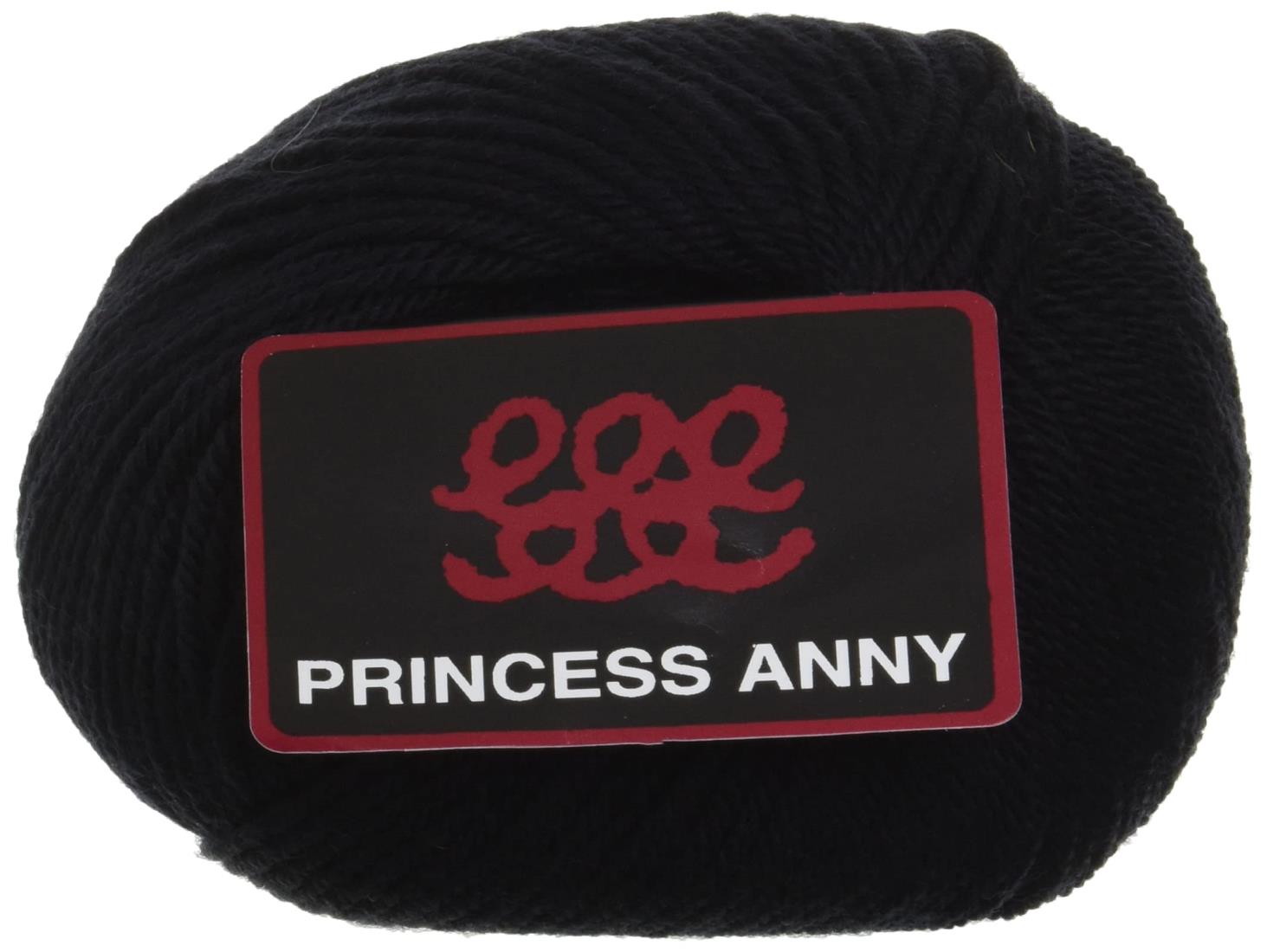 パピー プリンセスアニー 毛糸 合太 Col.520 ブラック 系 40g 約112m 10000031