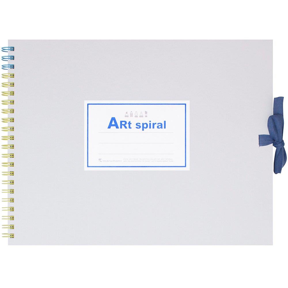 マルマン スケッチブック アートス パ イ ラ ル F2 厚口画用紙 24枚 ホワイト S312-06