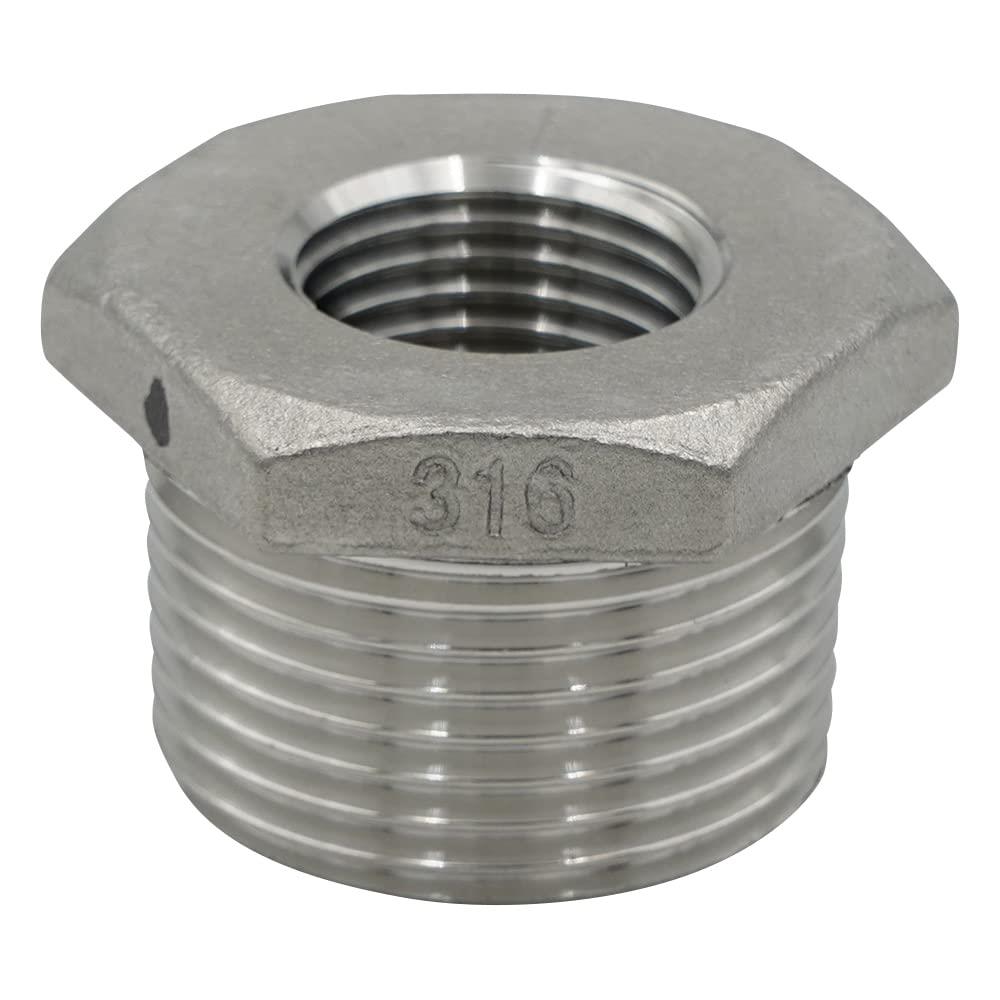 フローバル ステンレス製ねじ込み継手 ブッシング VBU-S14-0804 1”x1/2