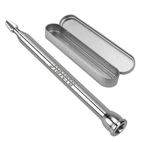 スタイル：火吹き棒◆商品名：Jialefu ふいご 火吹き棒 火起こし 焚き火 送風機 バーベキュー 暖炉 炭 薪 ステンレス 耐久性 伸縮性 コンパクト携 帯 ポケット 6段構成 アウトドア キャンプ用 収納ボックス 付伸縮式火吹き棒：収...