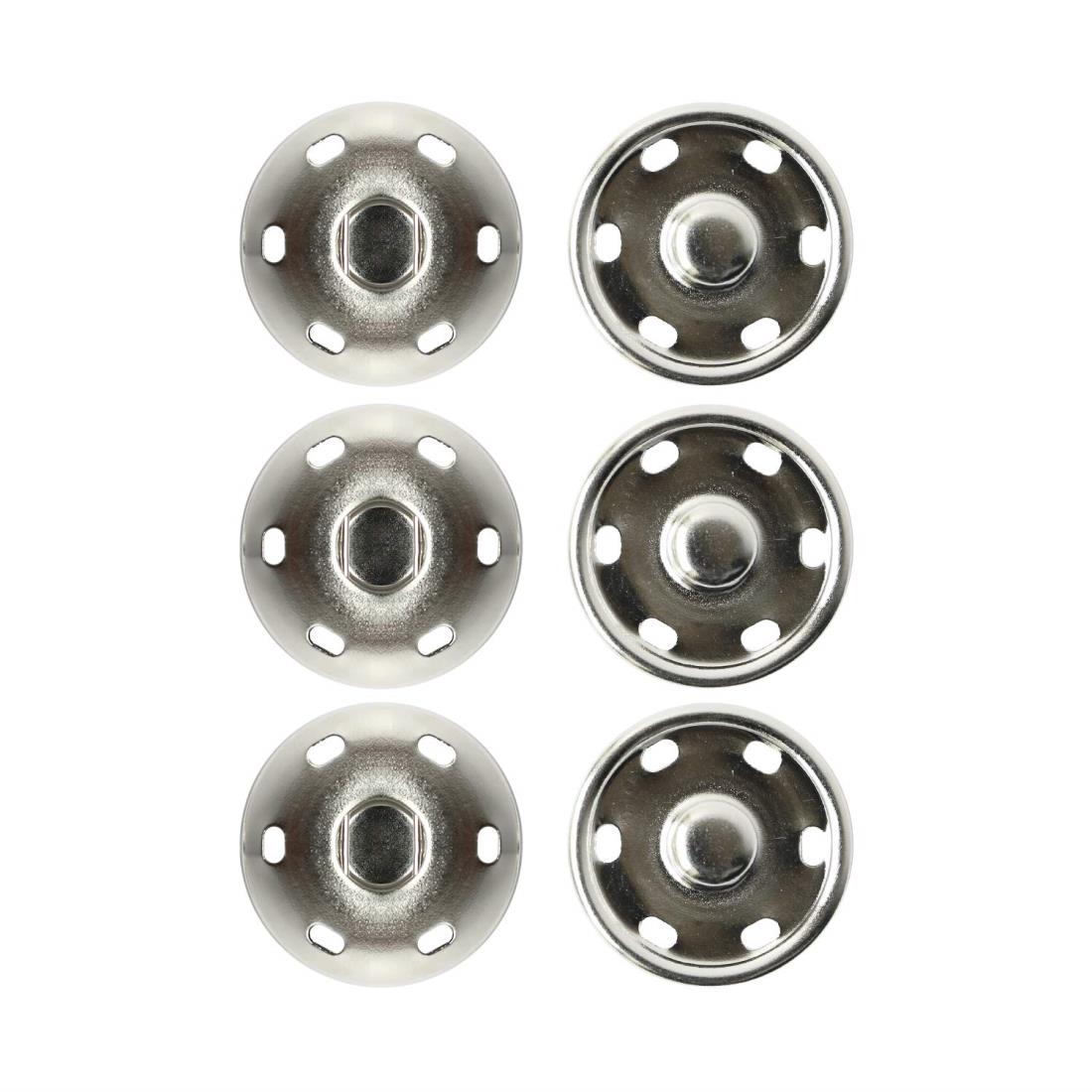 日本紐釦貿易(Nippon Chuko) ビッグスナップ シルバー17mm 3組 ISZ-17-S 手芸用品 ボタン・フック スナ..