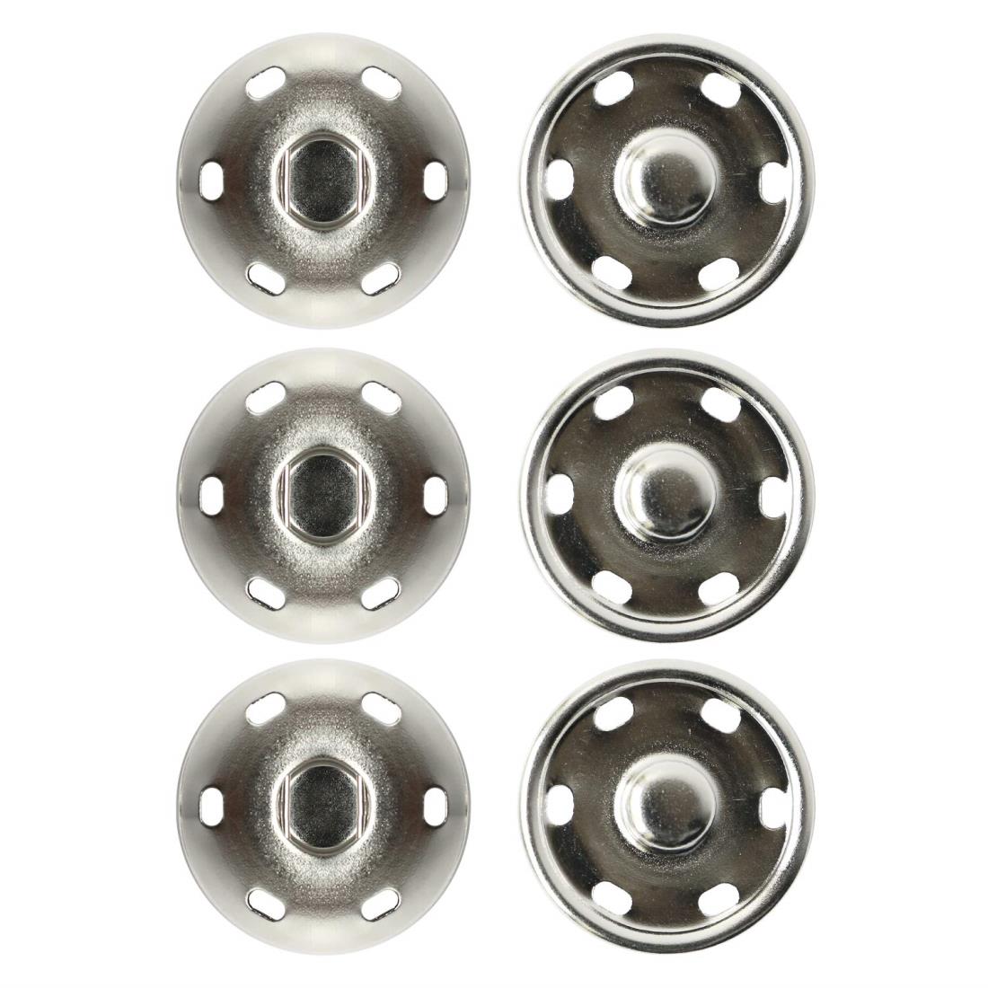 日本紐釦貿易(Nippon Chuko) ビッグスナップ シルバー25mm 3組 ISZ-25-S 手芸用品 ボタン・フック スナ..