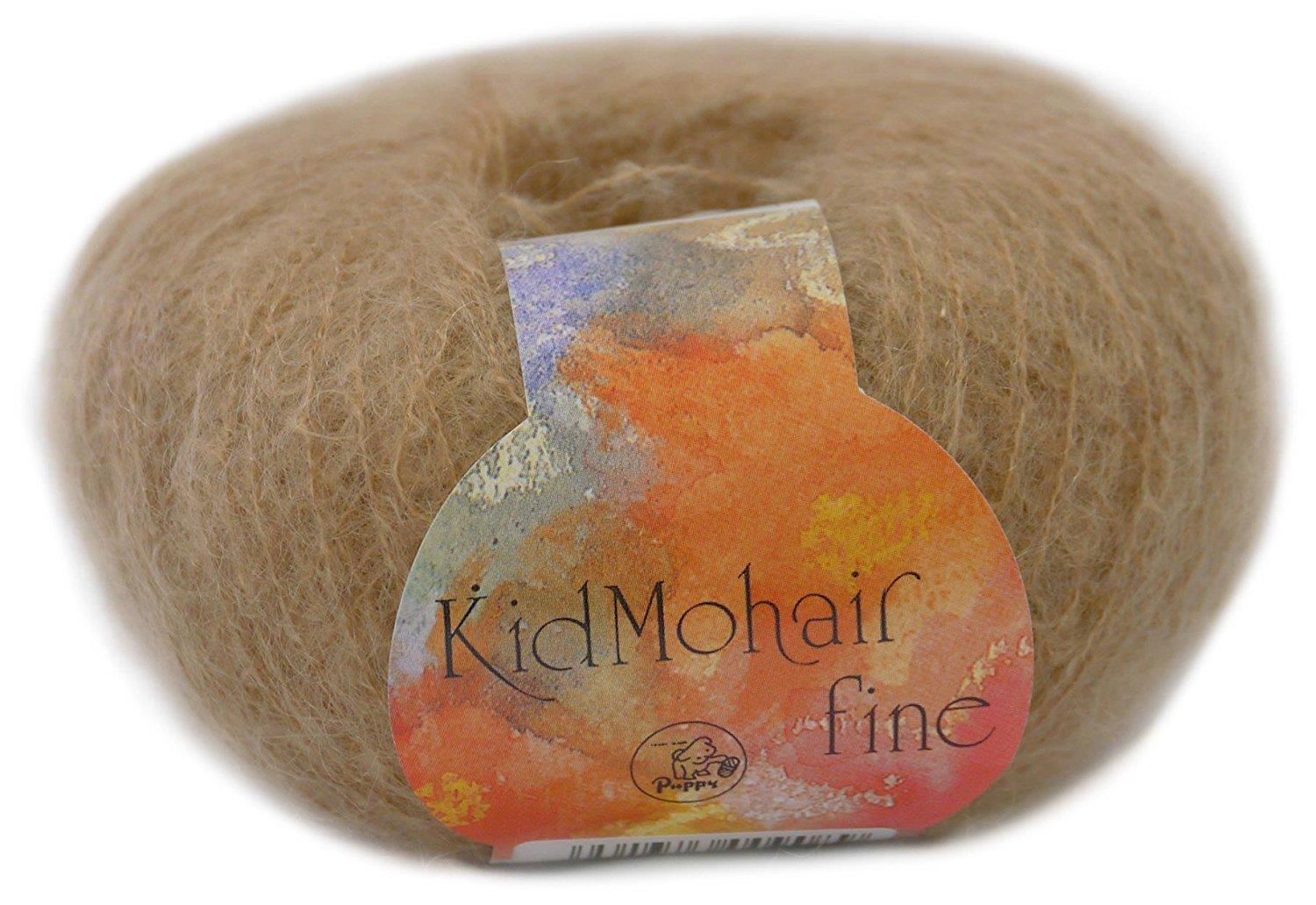 パピー キッドモヘア ファイン 毛糸 極細 8 ベージュ 系 25g 約225m 10000009