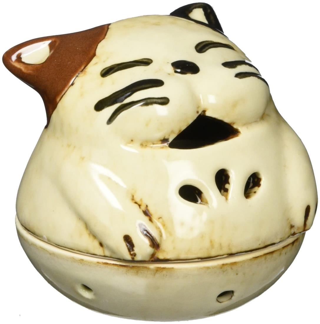 丸和貿易 デココロ 香炉 ねこ 7×7×6.5cm 4008870-01