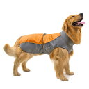 RANPHY 犬用 レインコート いぬ 中型犬 大型犬 反射 雨具 梅雨対策 犬用合羽 ジャンプスーツ ペット用 ドッグウエア 防水 汚れ防止 軽量 防水 犬用レーンコートポンチョ 雨散歩 お出かけ オレンジ 7XL(4)