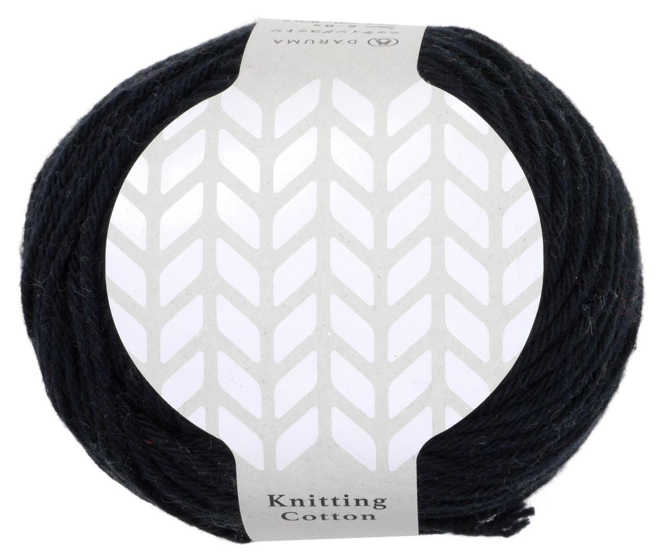 DARUMA ニッティングコットン クラフト 並太 Col.9 ブラック 系 50g 約100m 3100