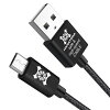 【HANATORA】micro USB ケーブル ZEBRA メッシュタイプ 2m