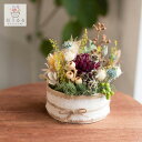 \新発売/プリザーブドフラワーの花うるるアレンジ「ナチュラル ガーデン」( 寄せ植え風 ドライフラワー 玄関 室内 フラワーギフト 誕生日 プレゼント 女性 オールシーズン 花 おしゃれ ナチュラル フラワーアレンジメント 花束 寄せ植え 友人 友達 新築祝い