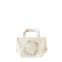 刺繍ミニトートバッグ【グリーンリース】( サブバッグ 軽量トートバッグ エレガントバッグ 日常使いバッグ 上品デザイン 綿ポリエステル素材 レディース A4 雑...