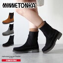 【23年秋冬新作】ミネトンカ MINNETONKA 正規販売代理店 正規品 リブニットブーツ【18M09】ミドルブーツ タンクソール トラックソール ブーツ 歩きやすい ベージュ ブラウン ブラック 黒 茶 【2023】